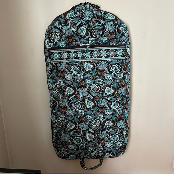 Vera Bradley Handbags - Vera Bradley Garment Bag Java Blue Brown Paisley Suit Dresses Travel Quilted